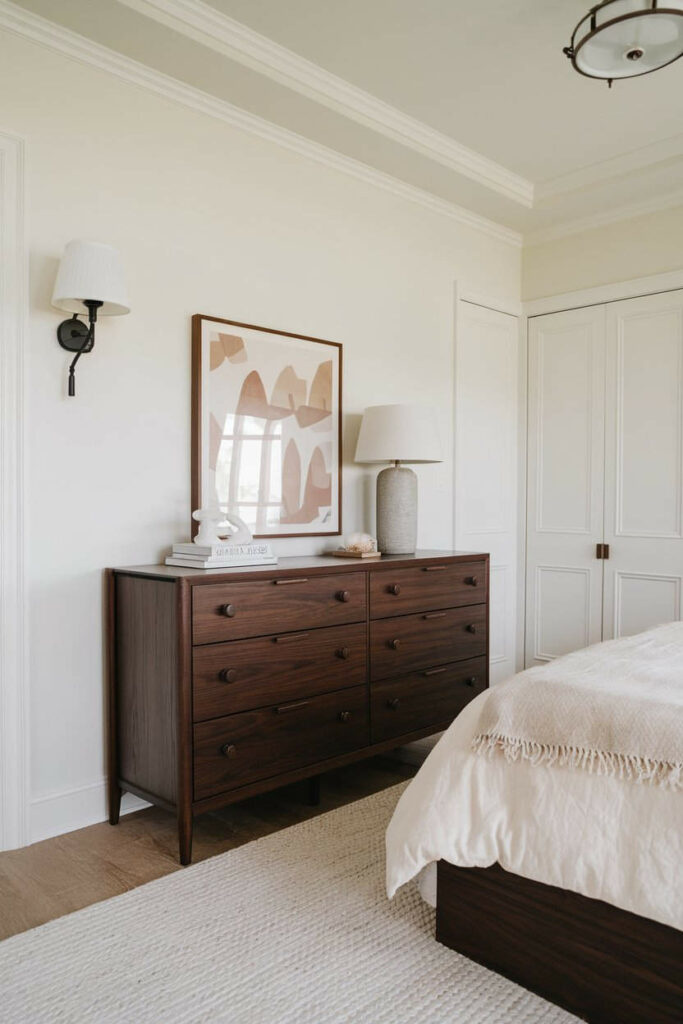 13. Dark Wood Sophistication Bedroom Dresser