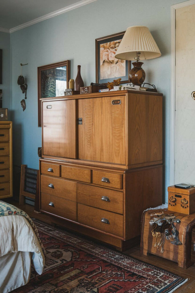 16. Statement Mirror Bedroom Dresser