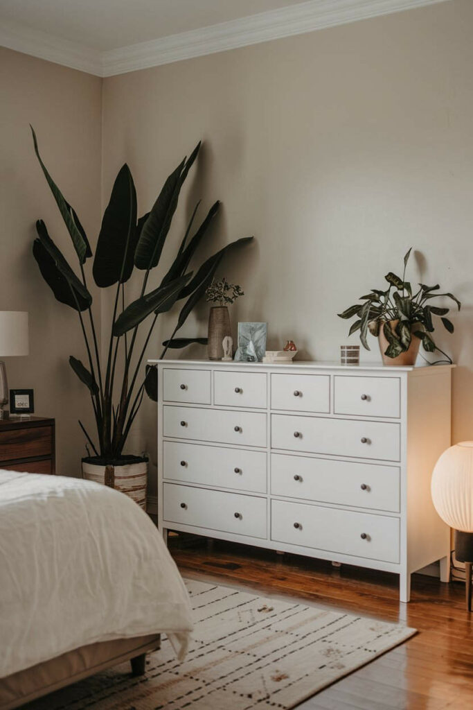 3. White Serenity Bedroom Dresser