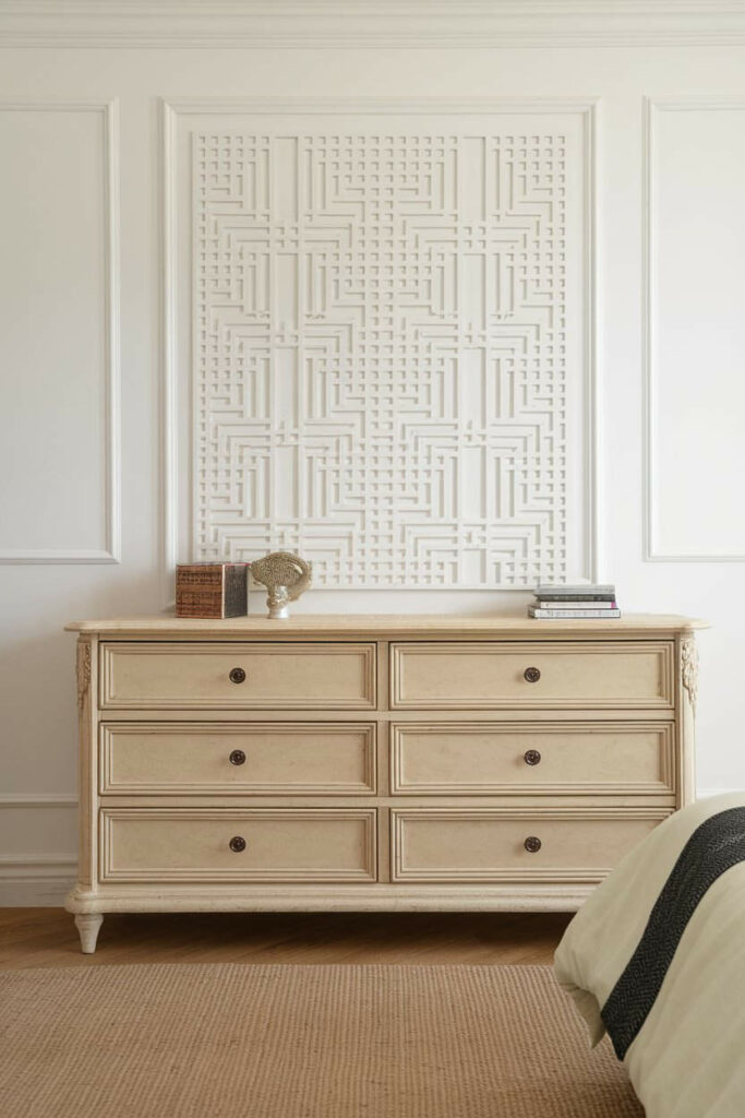 4. Cozy Beige Bedroom Dresser