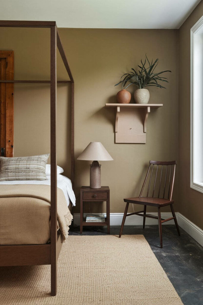 6. Beige and Brown Minimalist Bedroom