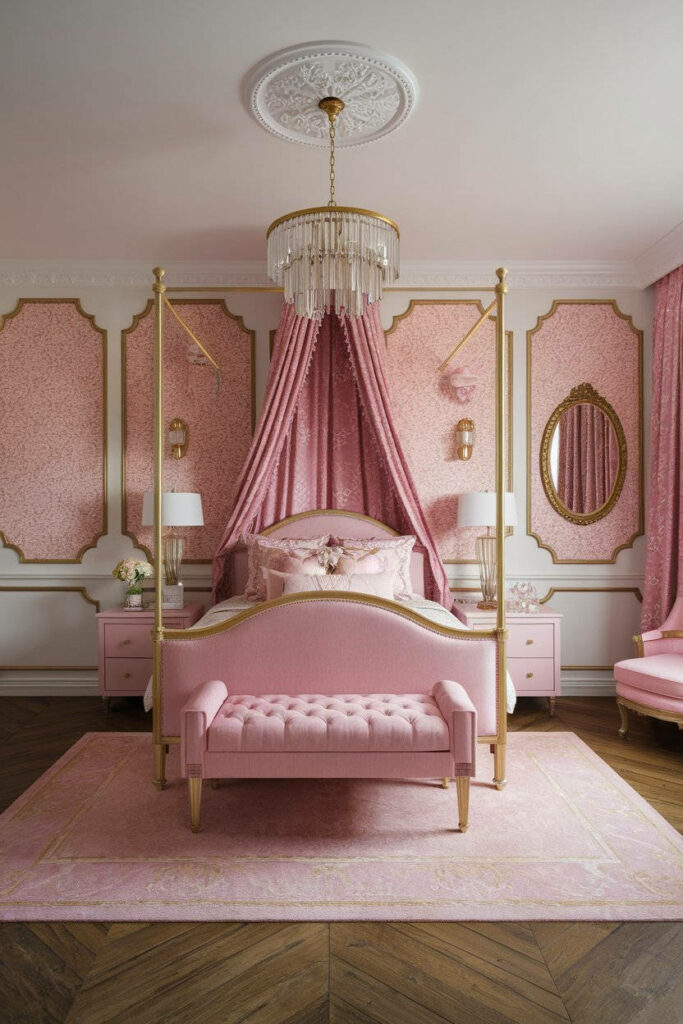 15. Vintage Elegance Boudoir Bedroom Design