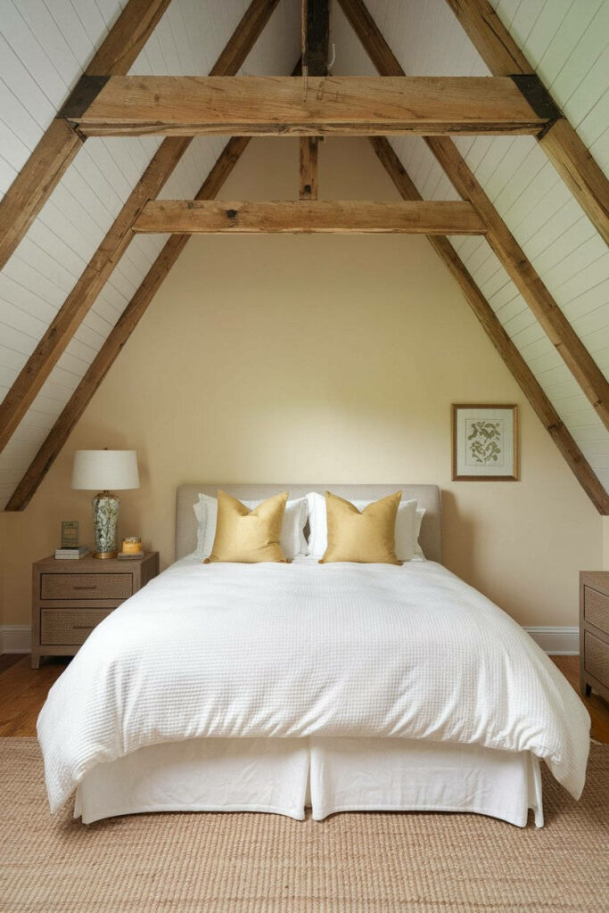 3. High Ceiling Cape Cod Bedroom