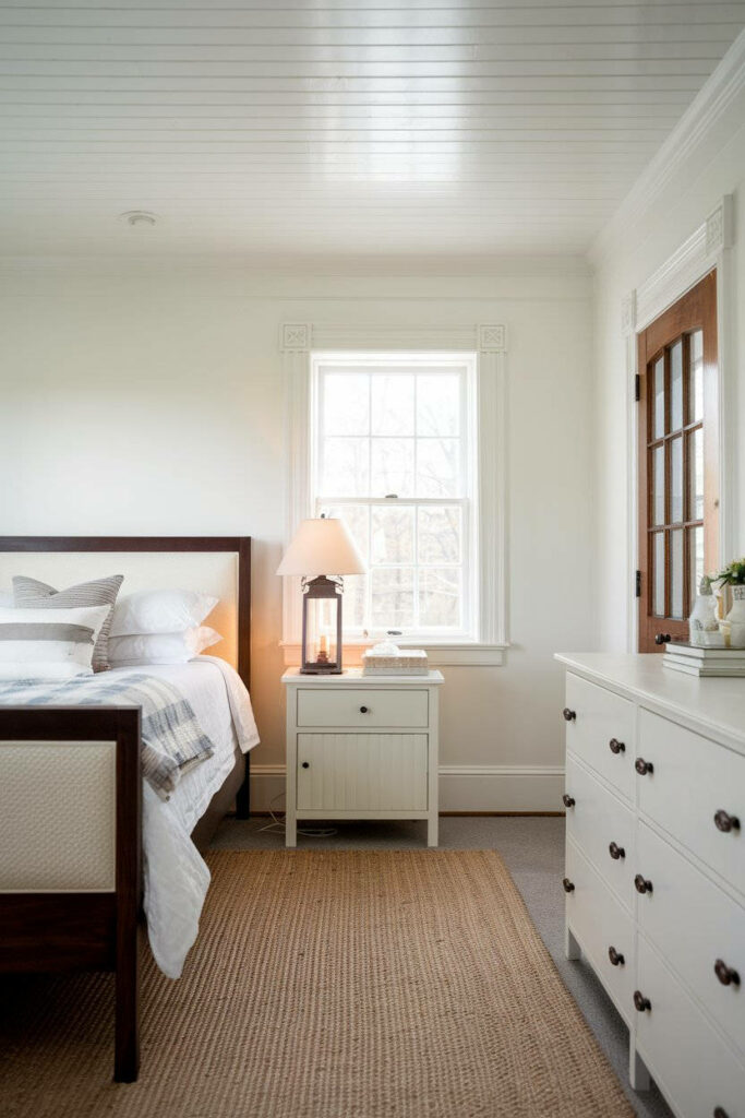 4. All-White Cape Cod Bedroom