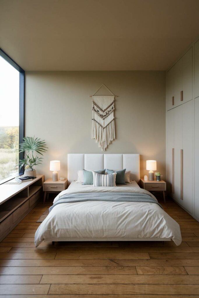 5. Serene Landscape View Modern Bedroom Design