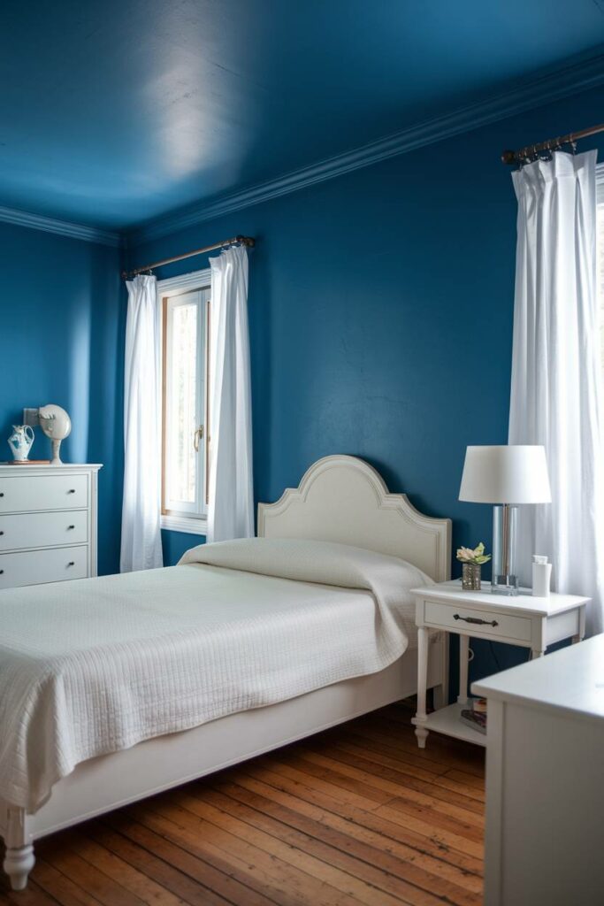 7. All Blue Everything Blue Bedroom Design