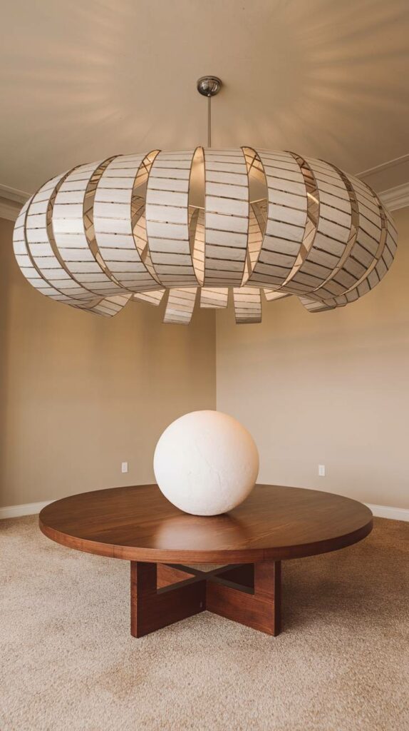 14. White Metal Cylinder Ceiling Lamp