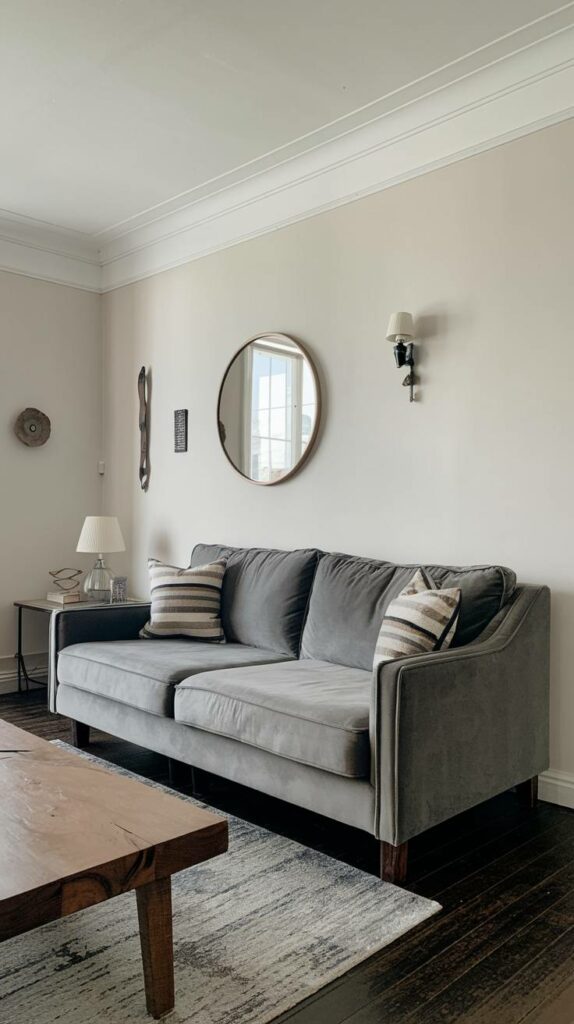 18. Modern White Grey Settee Living Room